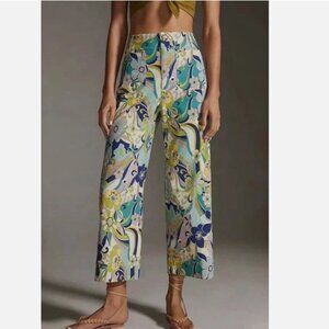 Maeve by Anthropologie Colette Multicolor Floral Pants size 25